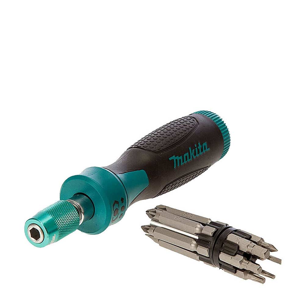 Makita P90071 13 In 1 Ratchet Screwdriver Bit Set with Pozi, Hex, Torx