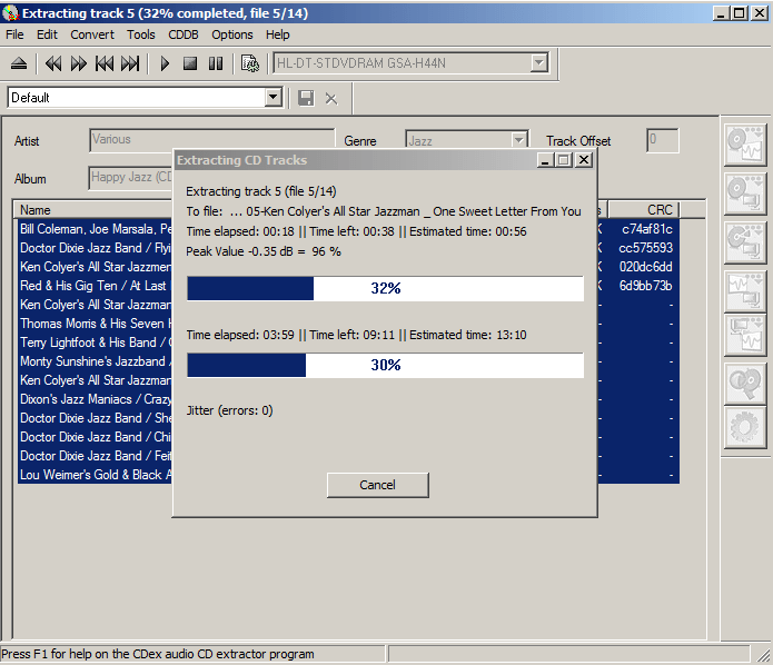 » Linux asunder rip ripping cdrip music mp3 ogg linux debian ubuntu