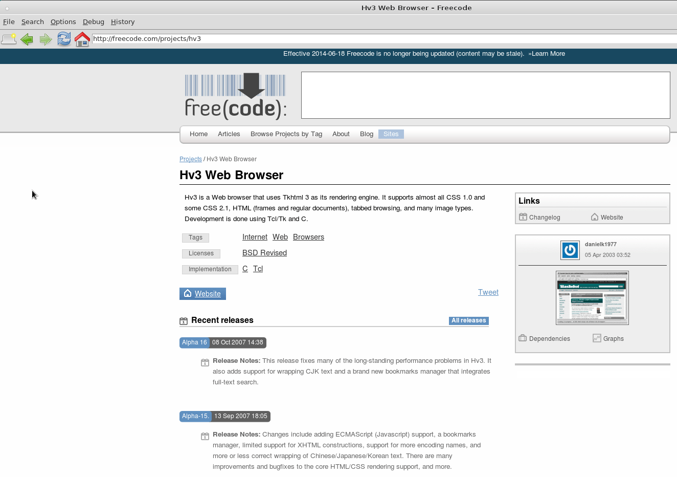 » Linux Alternative Browsers last update 201907 dwaves.de