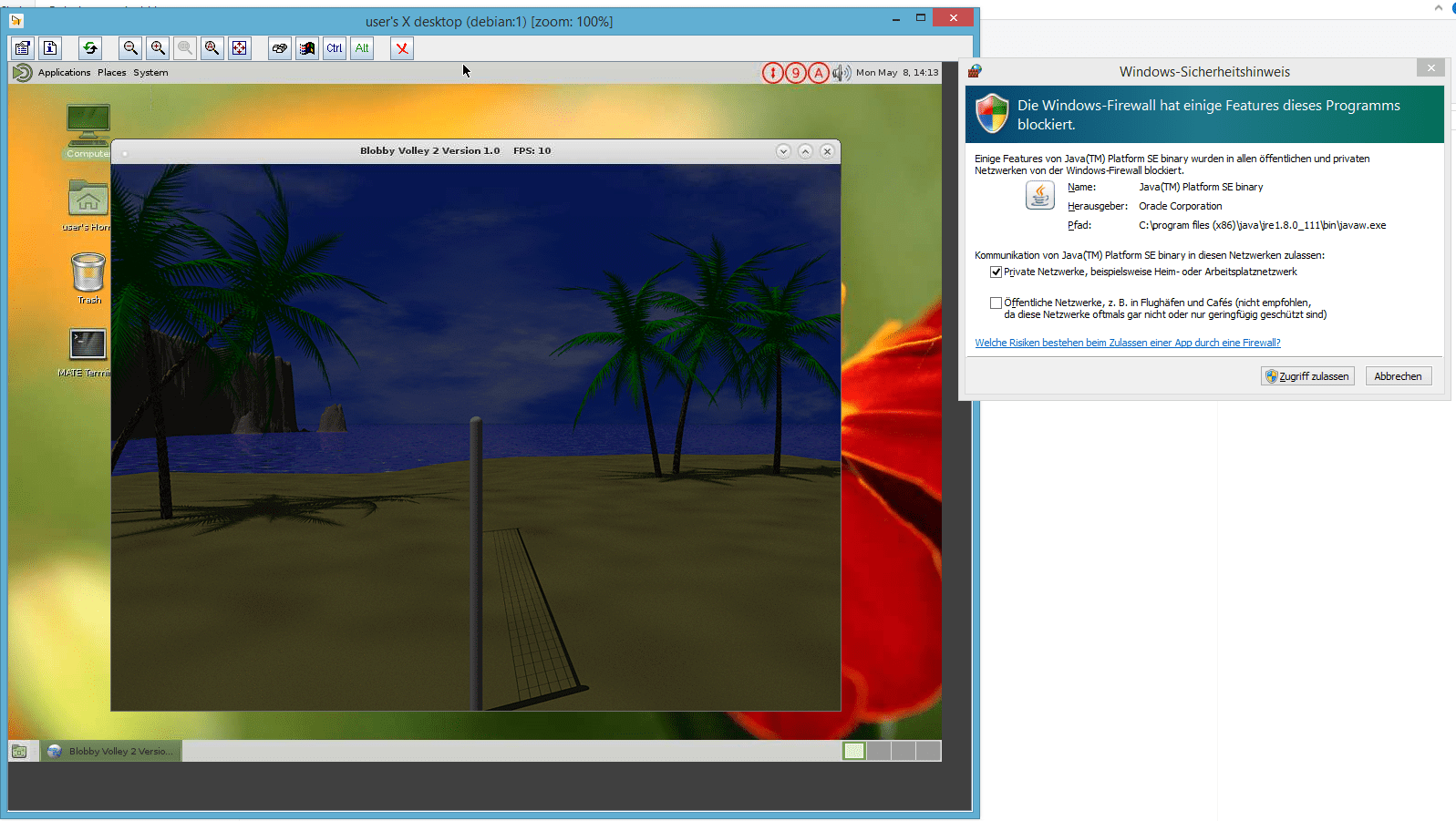 » how to remote desktop GNU Linux x11 forwarding GUI output run