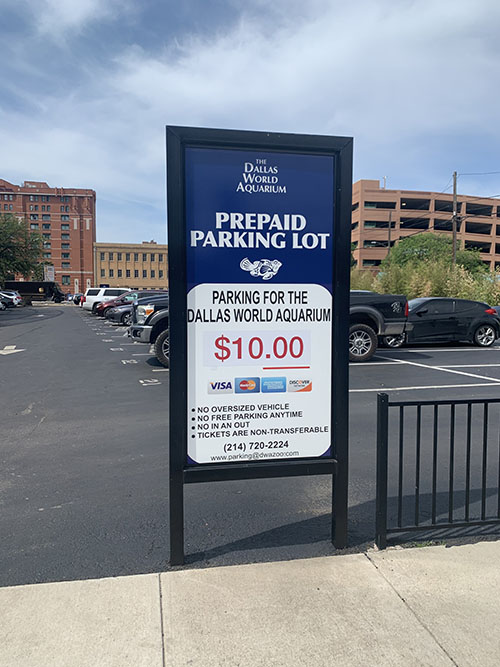 DWA Prepaid Parking The Dallas World Aquarium