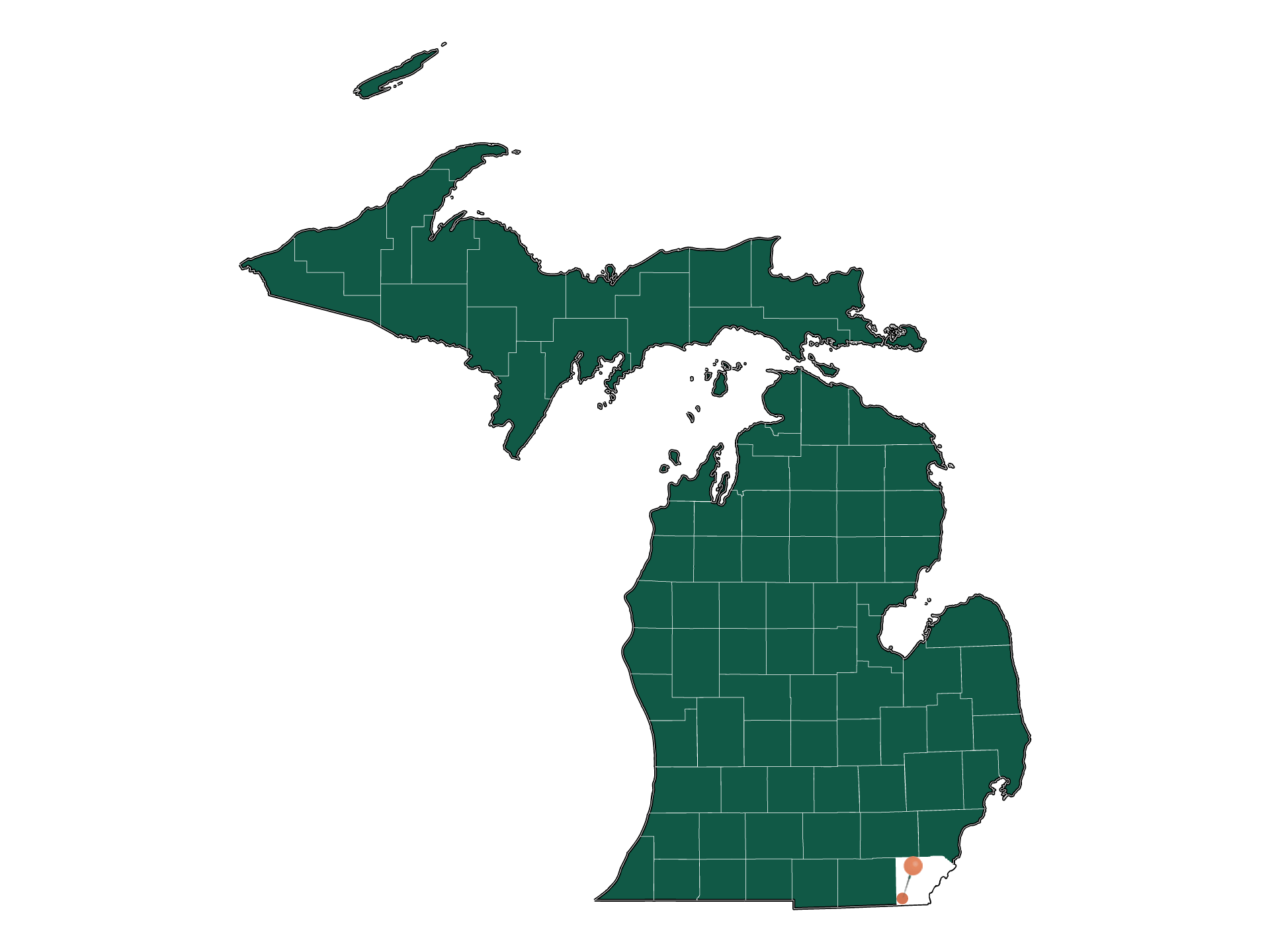Safety in Whiteford township, Michigan (crime rates and environmental