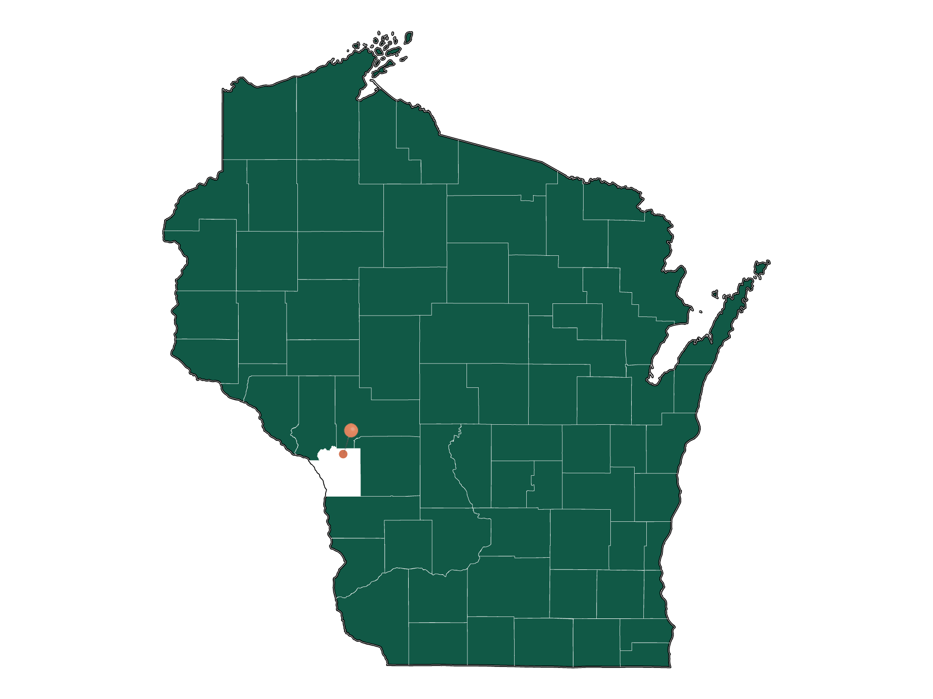 Infrastructure in Farmington (La Crosse County), Wisconsin