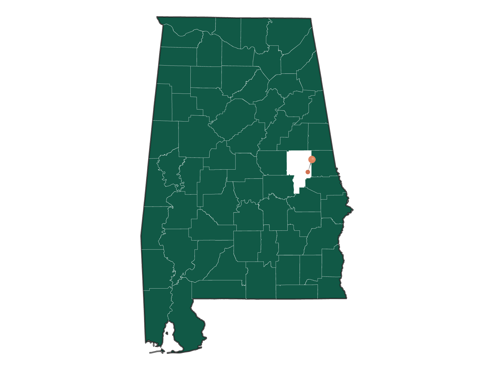 Zip Codes in Camp Hill, Alabama