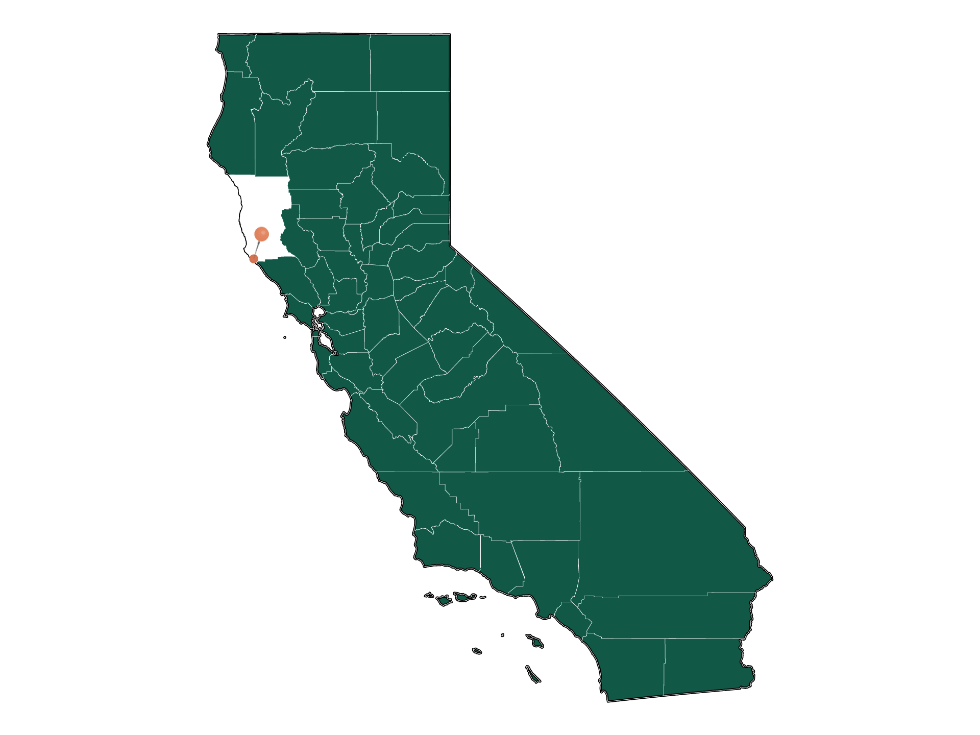 Infrastructure in Anchor Bay, California