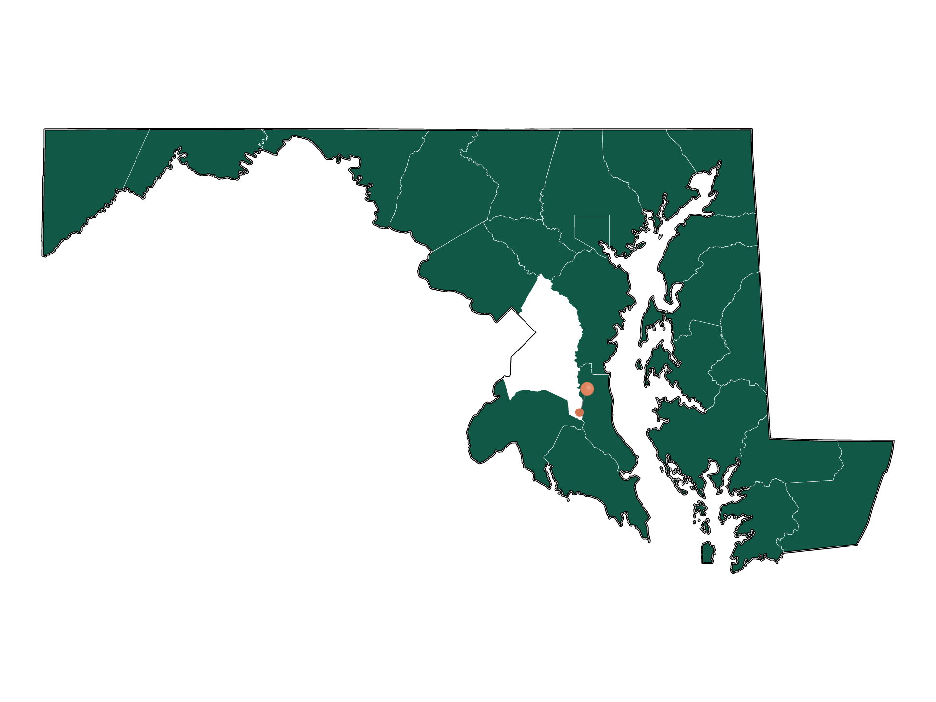 Infrastructure in Eagle Harbor, Maryland
