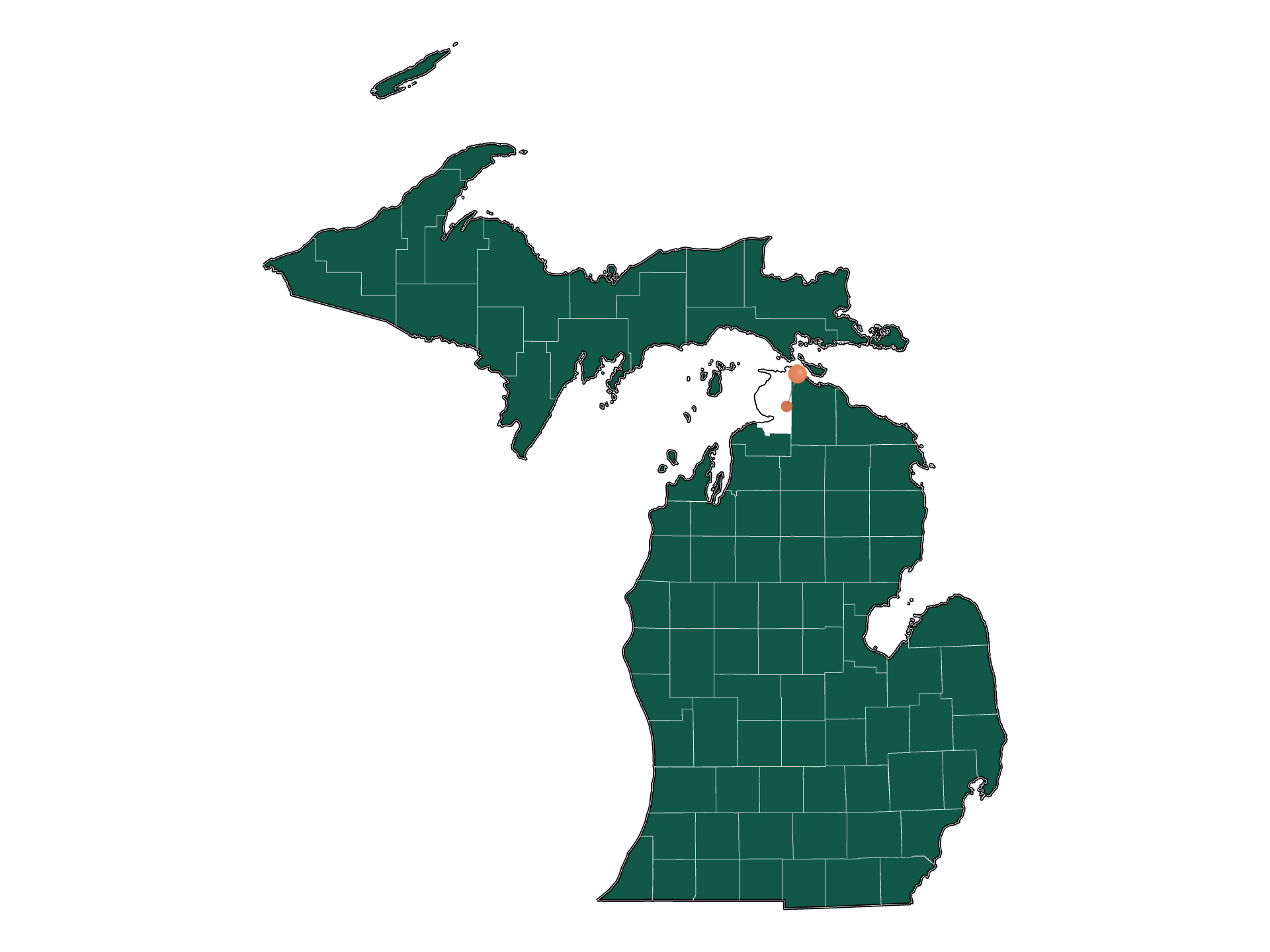 Safety in Brutus, Michigan (crime rates and environmental hazards)