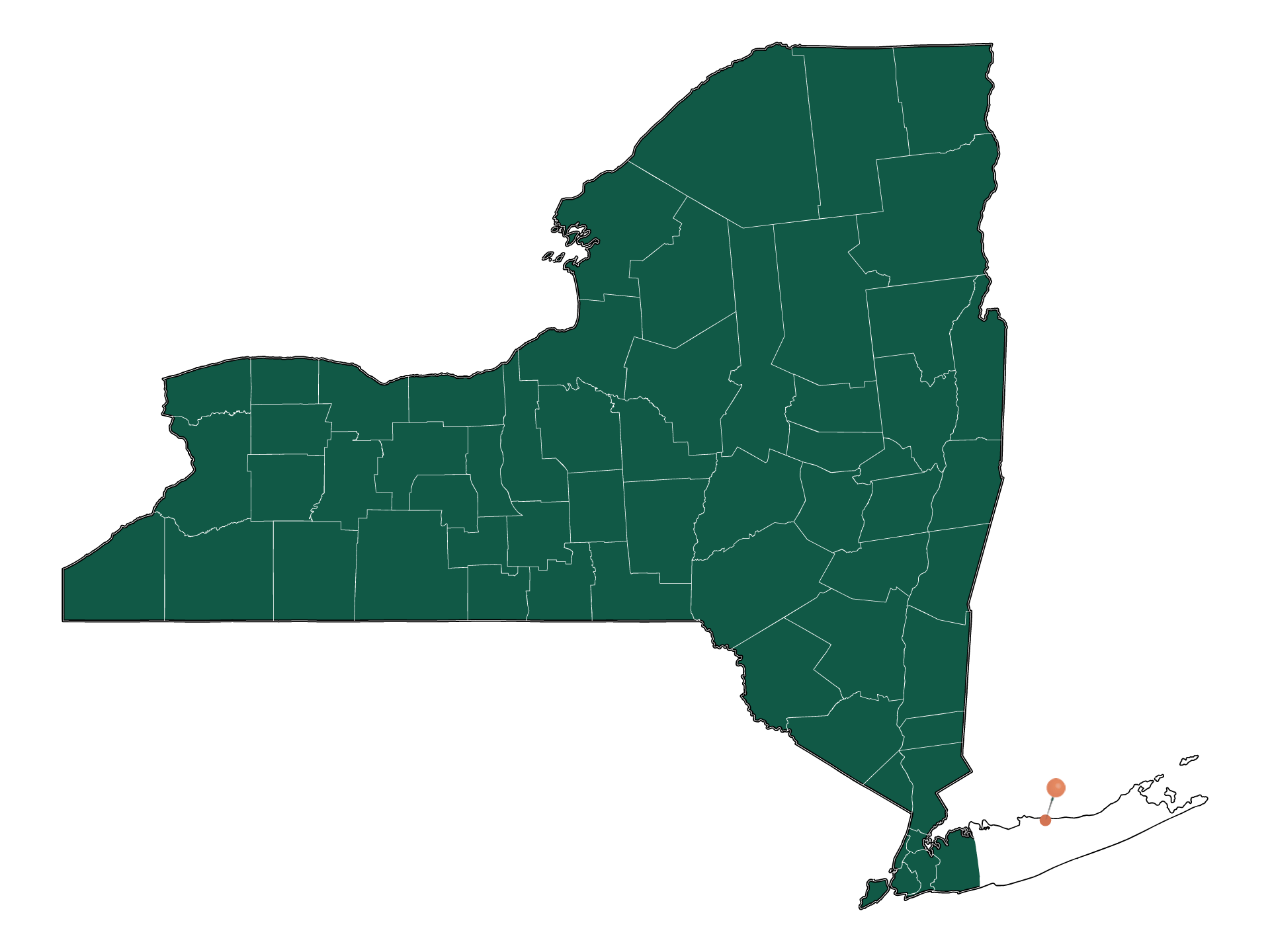 Infrastructure in Sound Beach, New York