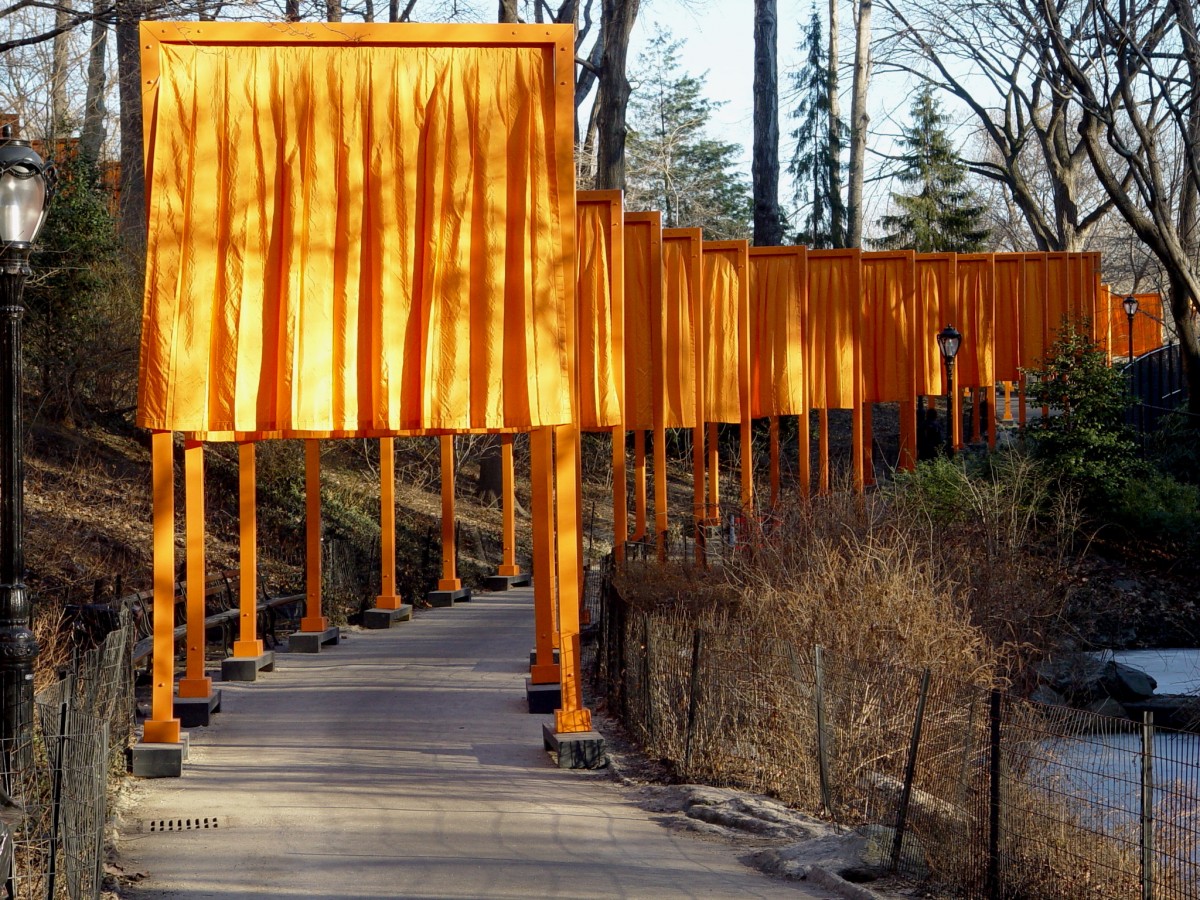 The Gates Art Installation in Central Park NYC