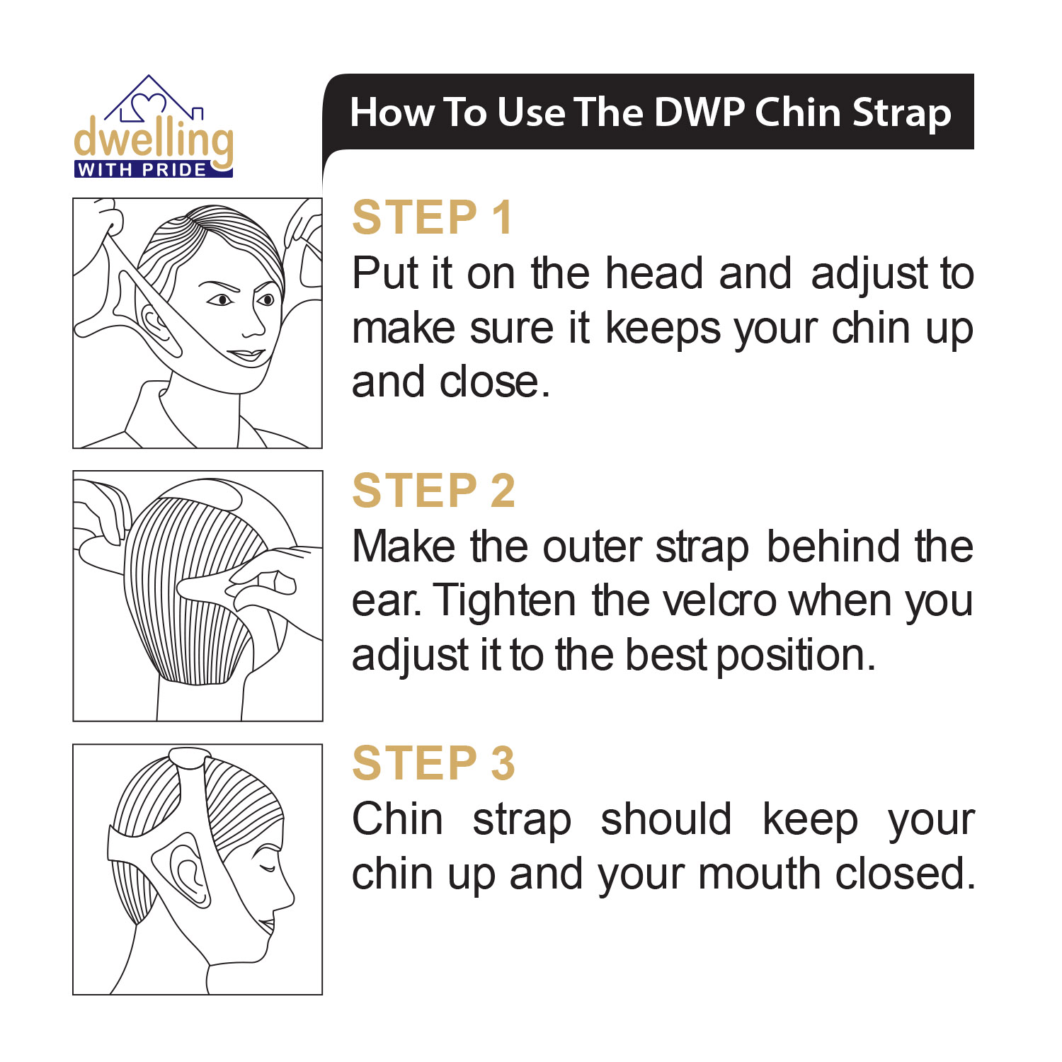 Chin Strap Snore Silencer AntiDry Mouth Straps Stop Noise
