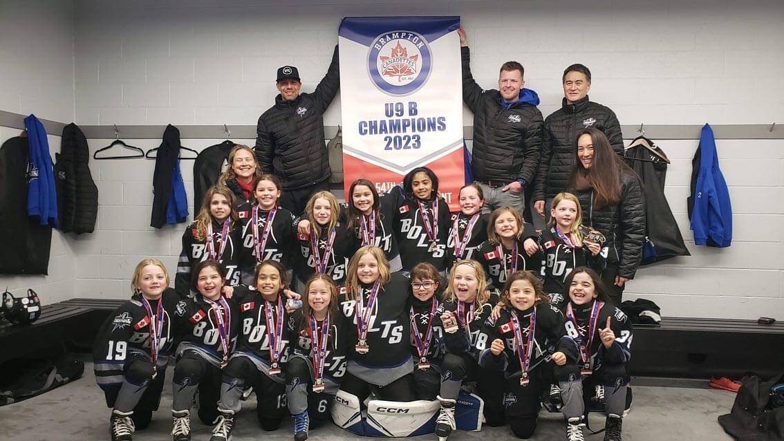 News > U9 Bring Home Gold in Brampton! (Durham West Girls Hockey)
