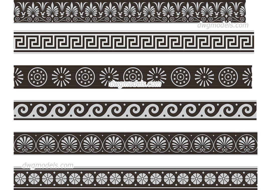 Greek Pattern CAD Block