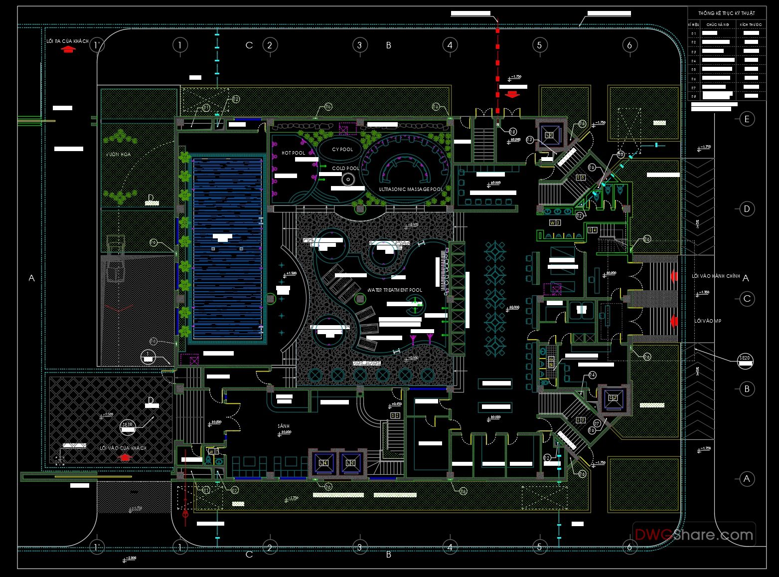 Spa Plan Designs AutoCAD File Free Download