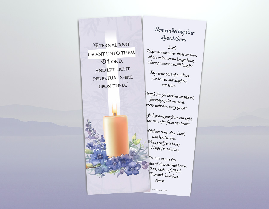 Remembering Our Loved Ones Bookmark N6 Pack of 50 DWM Cards(03)