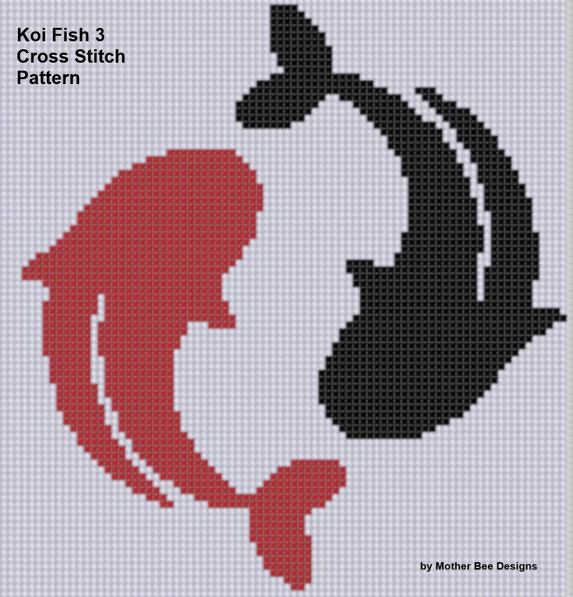 Smashwords Koi Fish 3 Cross Stitch Pattern a book by Mother Bee Designs