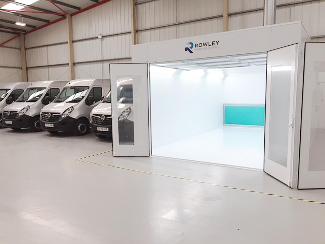 DWV installs new Rowley paint mixing booth DWV