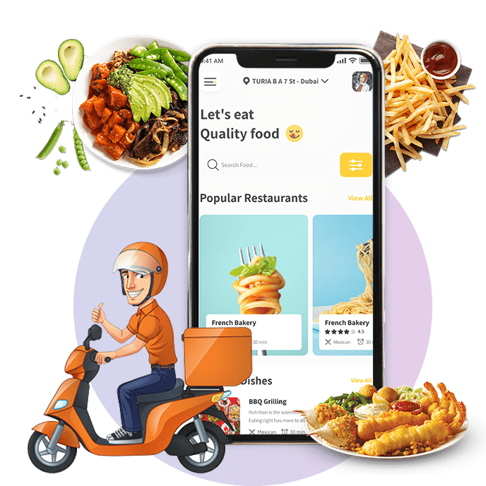 Custom Food Delivery App Development in Dubai DXB APPS
