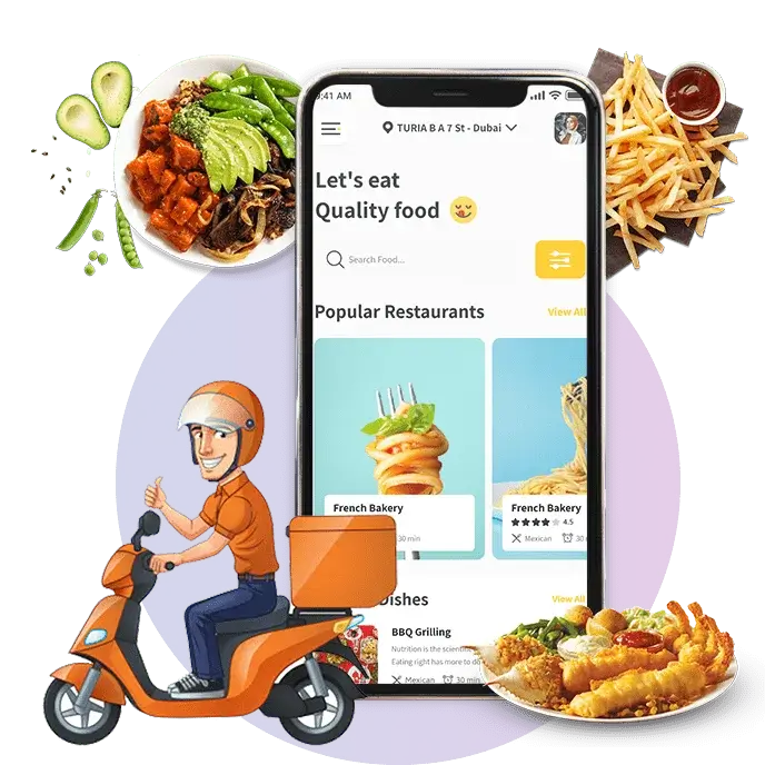 Food Delivery App Development Company Dubai UAE DXB Apps