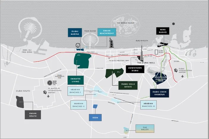 List of projects by Emaar Properties Dubai Off Plan Properties