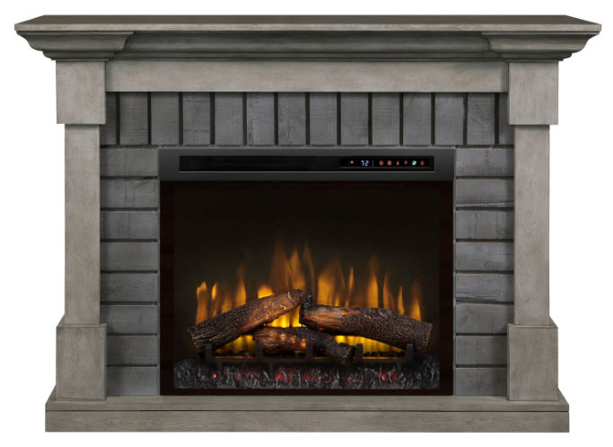 52" Dimplex Royce Electric Fireplace Mantel With Logs