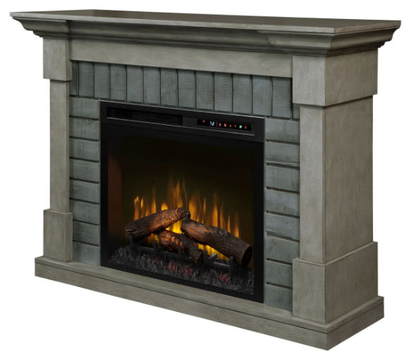52" Dimplex Royce Electric Fireplace Mantel With Logs