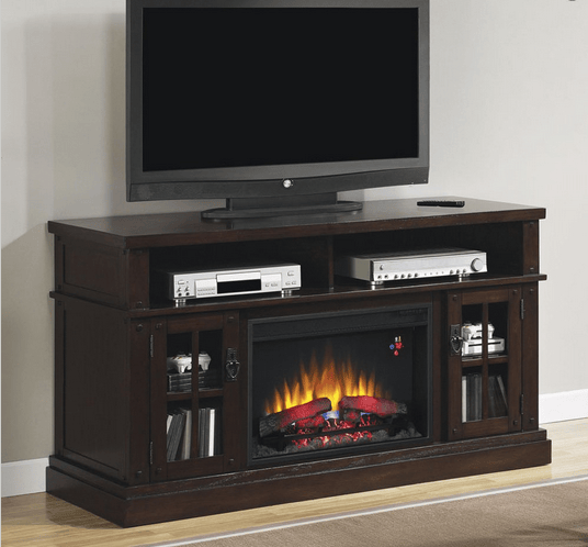 59.5" Dakota Caramel Oak Media Mantel Electric Fireplace 26MM9740O128