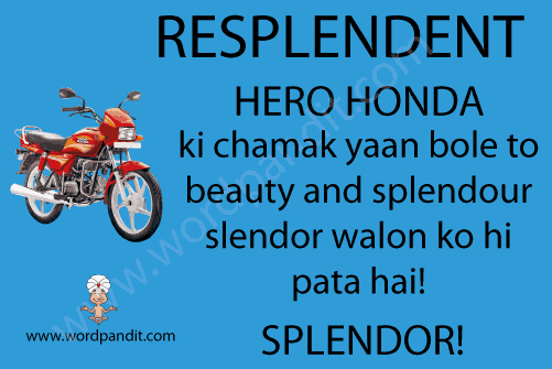 Meaning of Resplendent