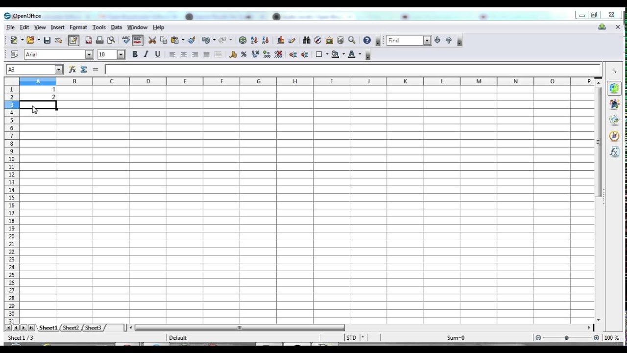 Openoffice excel redgross