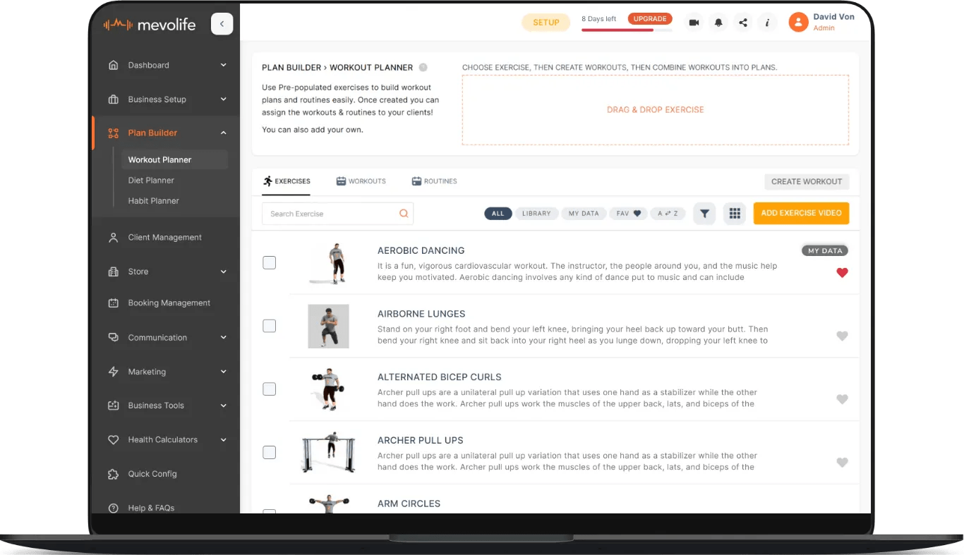 Fitness Plan & Program Builder Software for Fitness Coaches