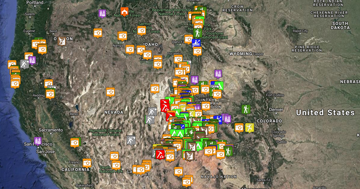 Rockhounding California Map Bertie Lisbeth
