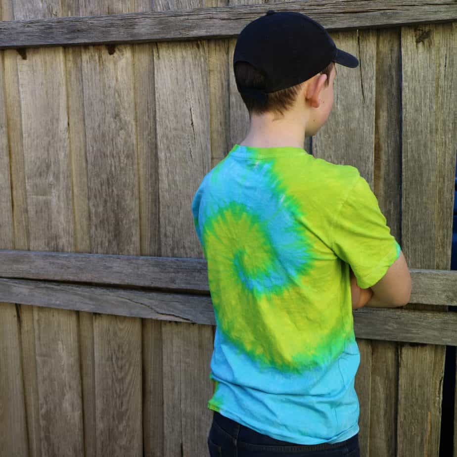 EASIEST TieDye Spiral Pattern 2 colour tiedye shirt Dye DIY How