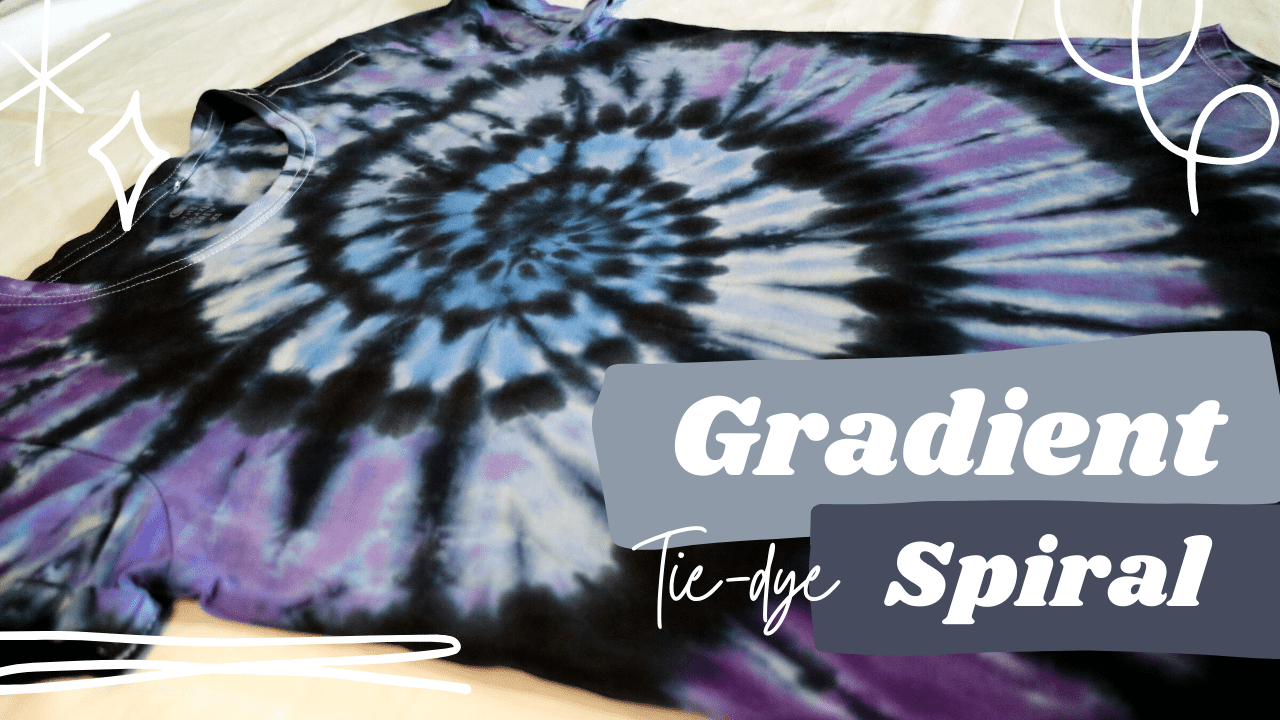 Gradient TieDyed Spiral tshirt Dye DIY How to TieDye