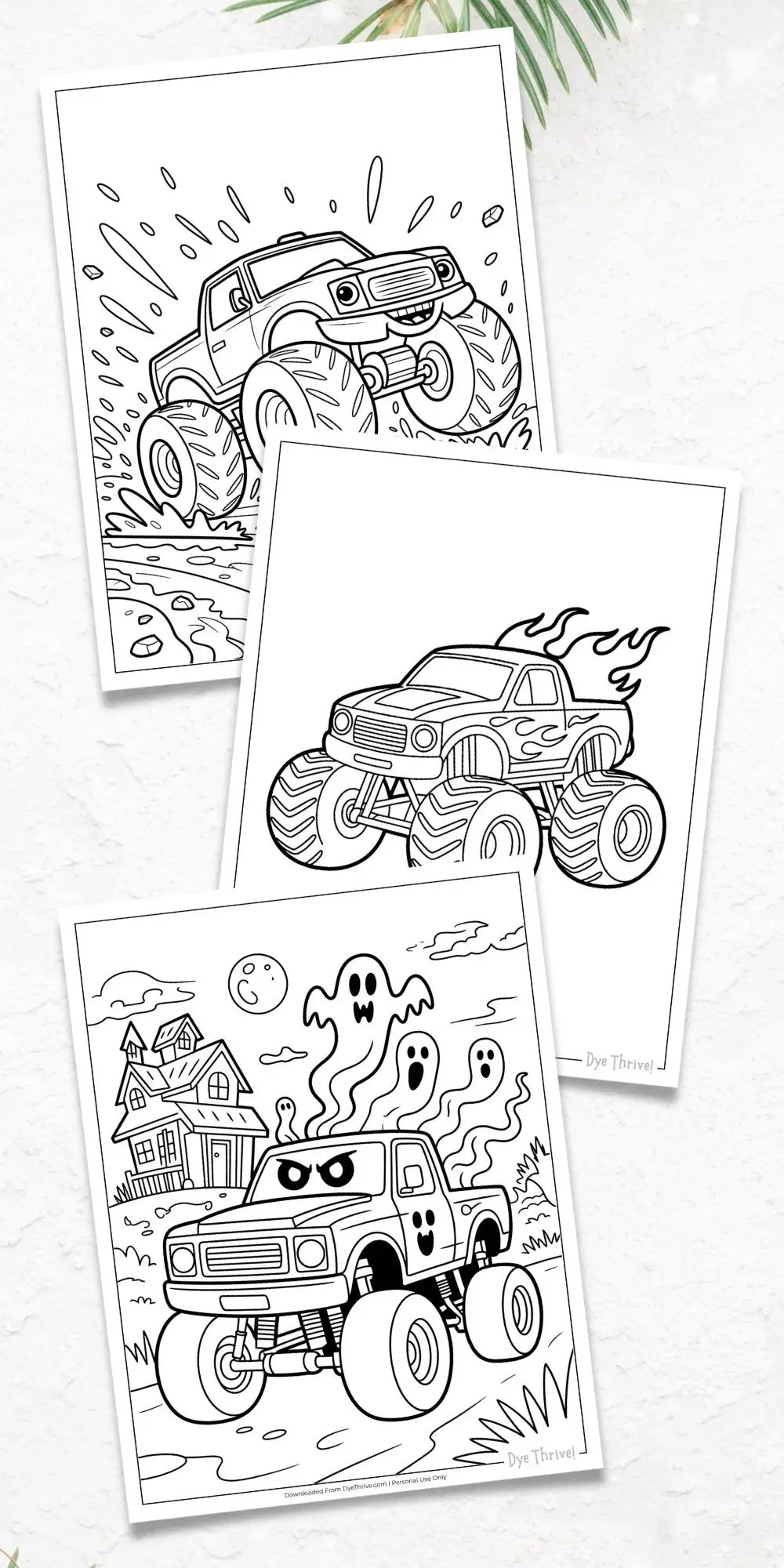 Monster Truck Coloring Pages (16 Free Printables!)