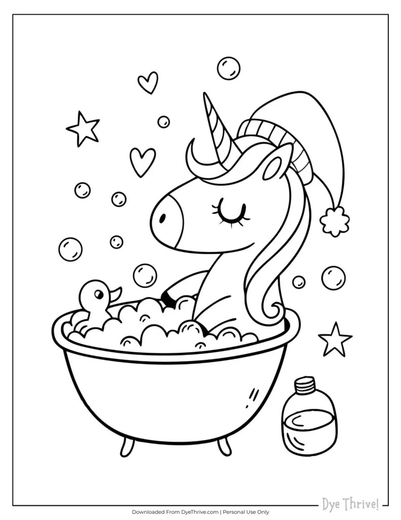 Unicorn Coloring Pages Printables (15 Pages)