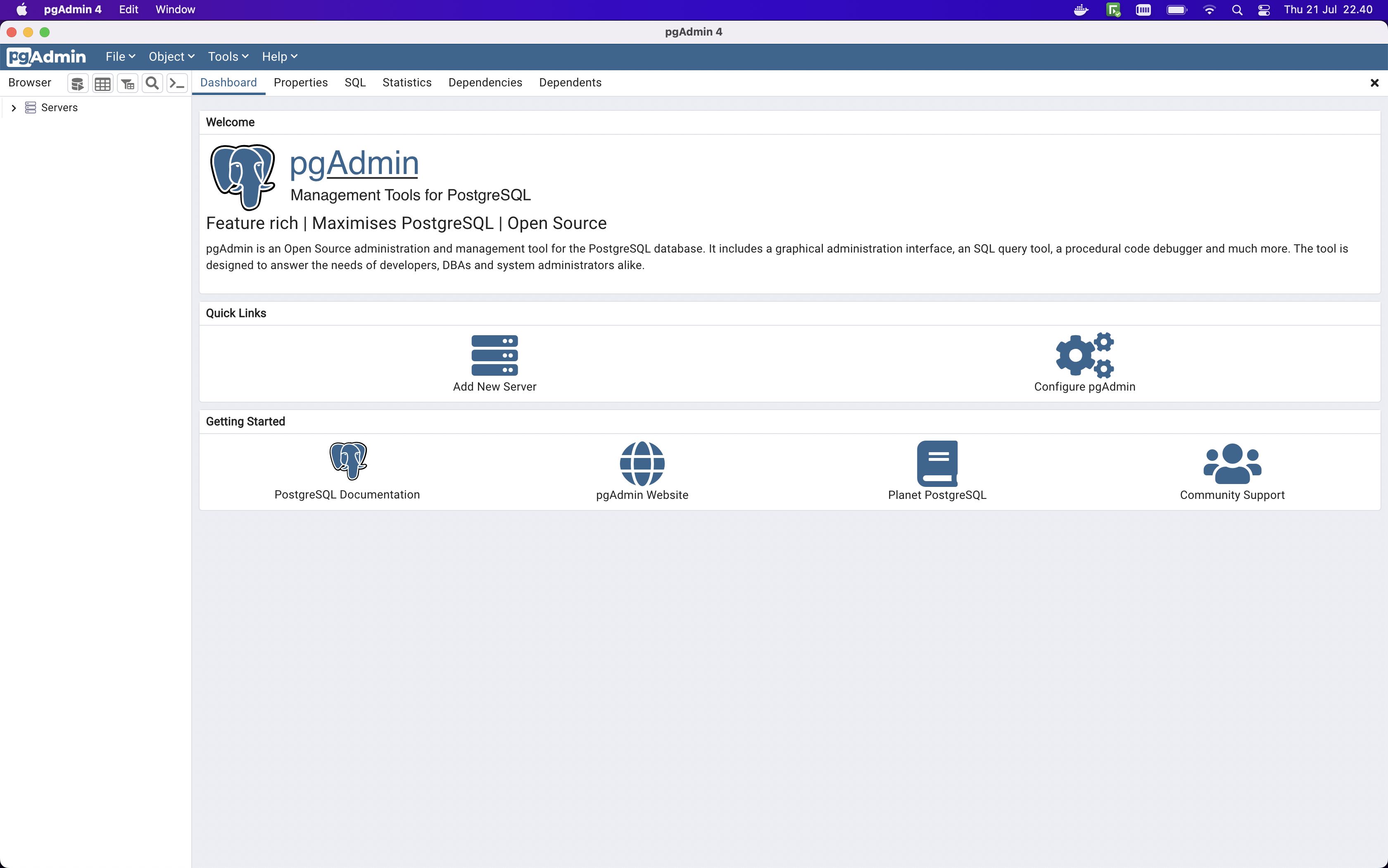 How to Connect PgAdmin 4 and PostgreSQL Server on Docker Container