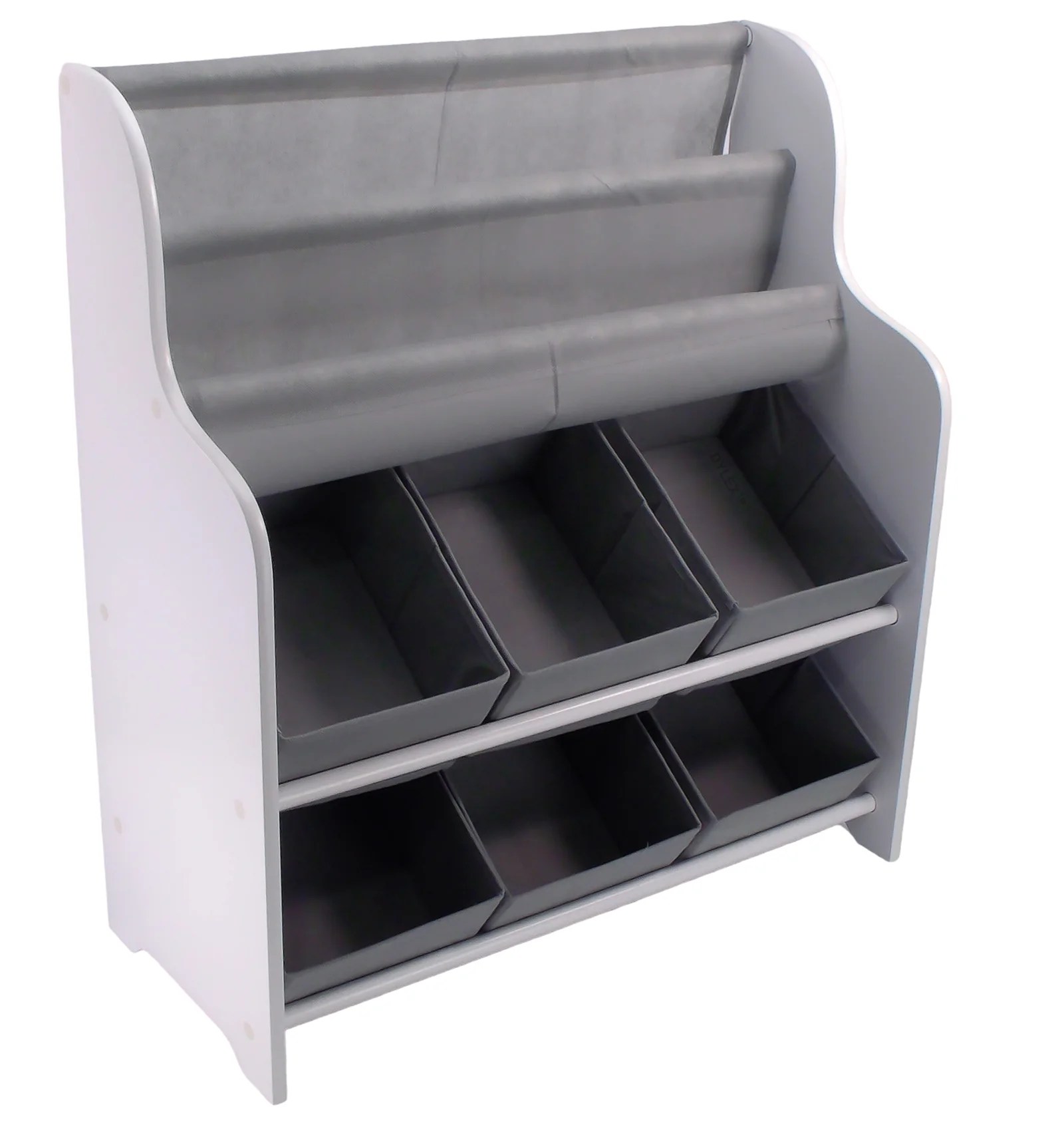 Kids Storage Tub with Bookshelves Perfect Organiser Kid Clothes Books