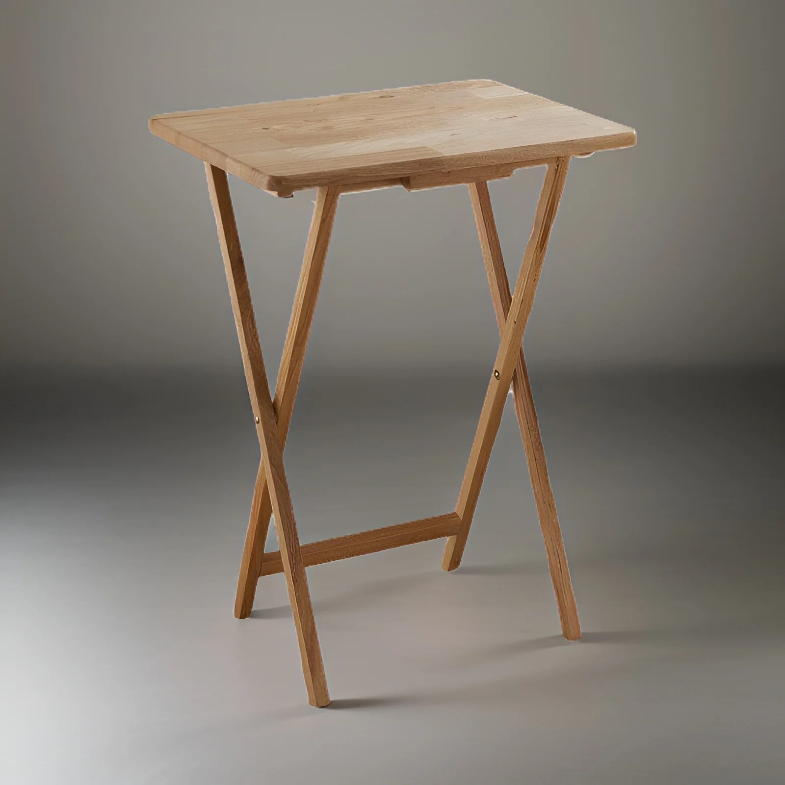 Small Folding Rubberwood TV Table Side Fold Computer Desk Table Diner