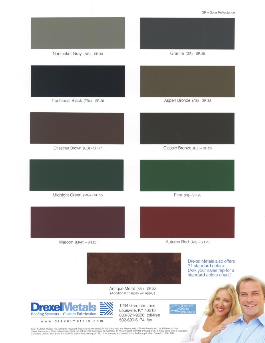 Low Gloss Color Chart