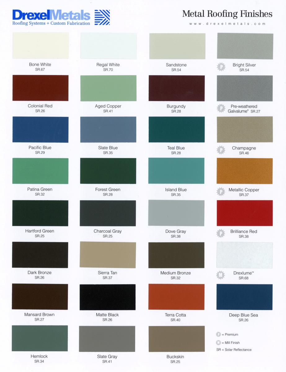 Standard Color Chart