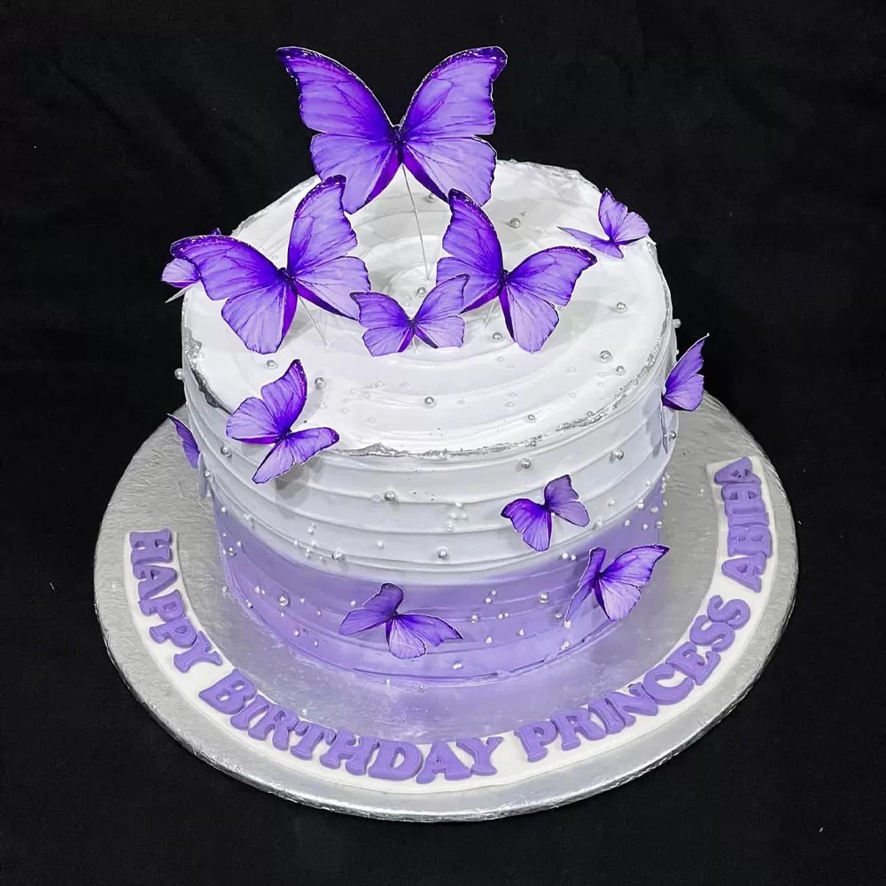 Butterfly themed cake in Karachi Birthday Cake Anniversary Cake