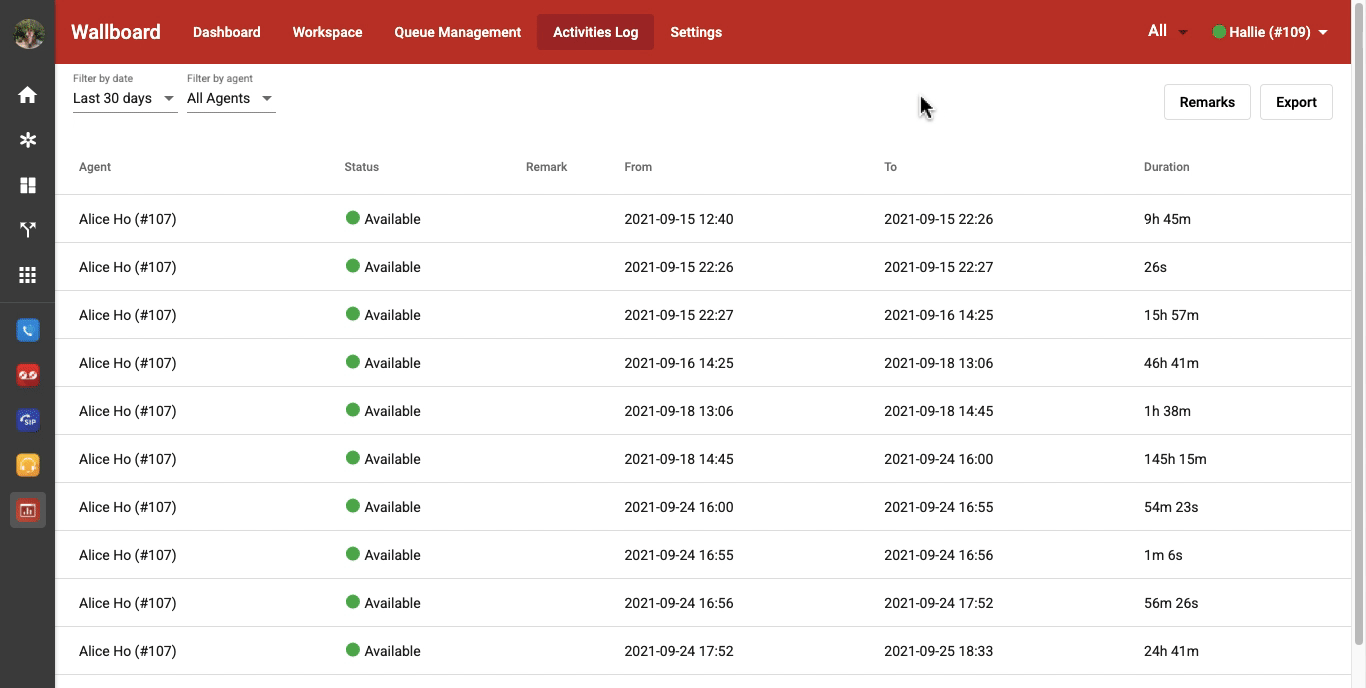 Activities Log Data Dynamics Pte Ltd