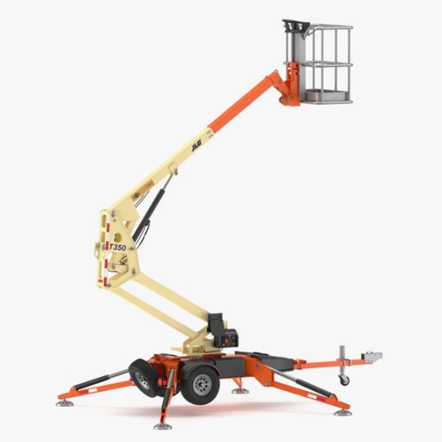 Boom lift 35 foot tow behind electric rentals Vancouver BC Rent boom lift 35 foot tow behind