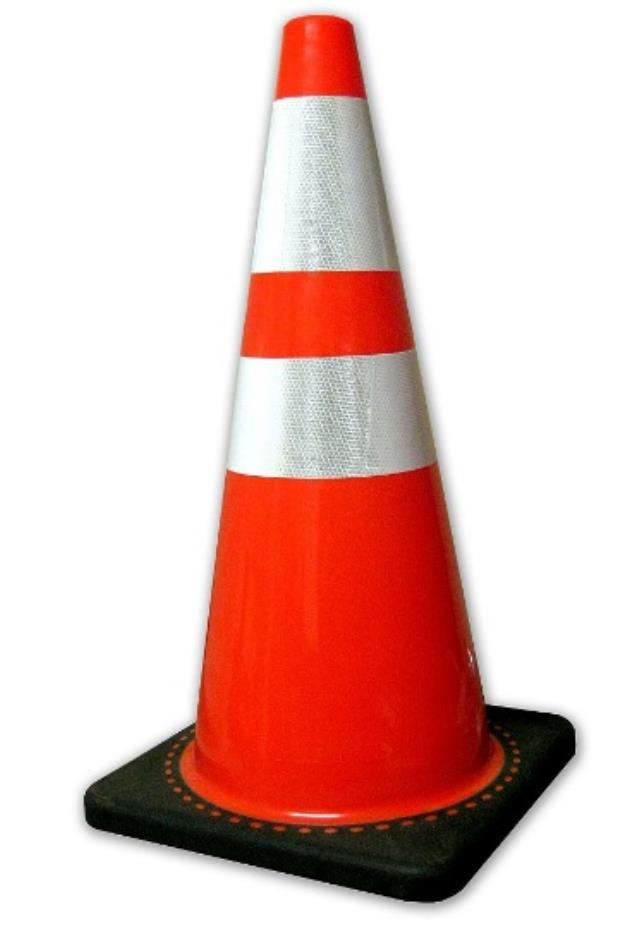 Traffic cone 18 inch orange rentals Vancouver BC Rent traffic cone 18