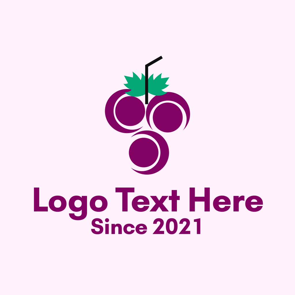 Grape Fruit Juice Logo BrandCrowd Logo Maker
