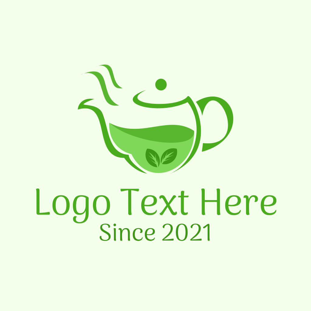 Organic Tea Kettle Logo BrandCrowd Logo Maker BrandCrowd BrandCrowd