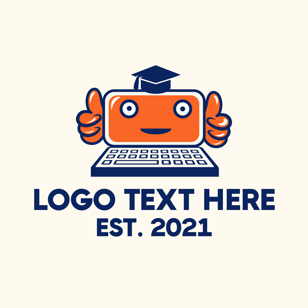Online Robot Tutor Logo BrandCrowd Logo Maker