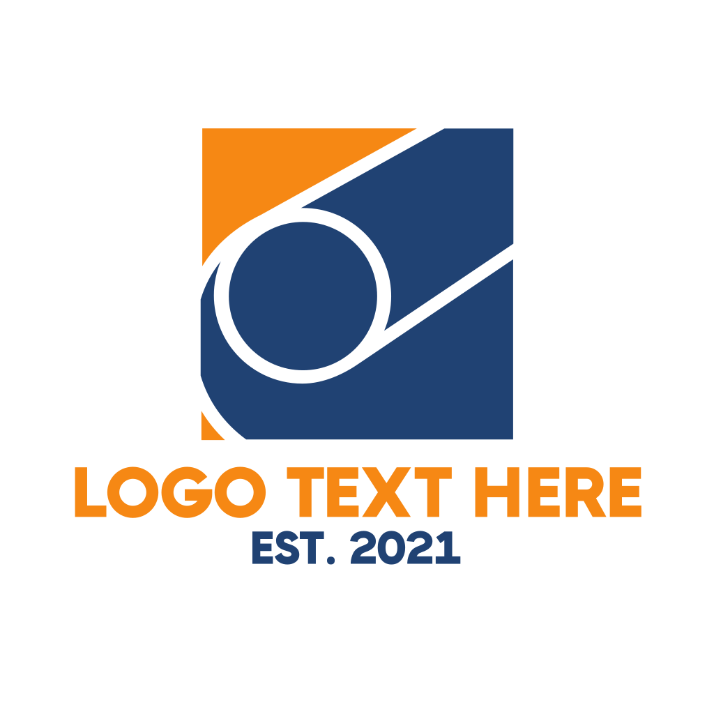 Orange Blue Shape Logo BrandCrowd Logo Maker