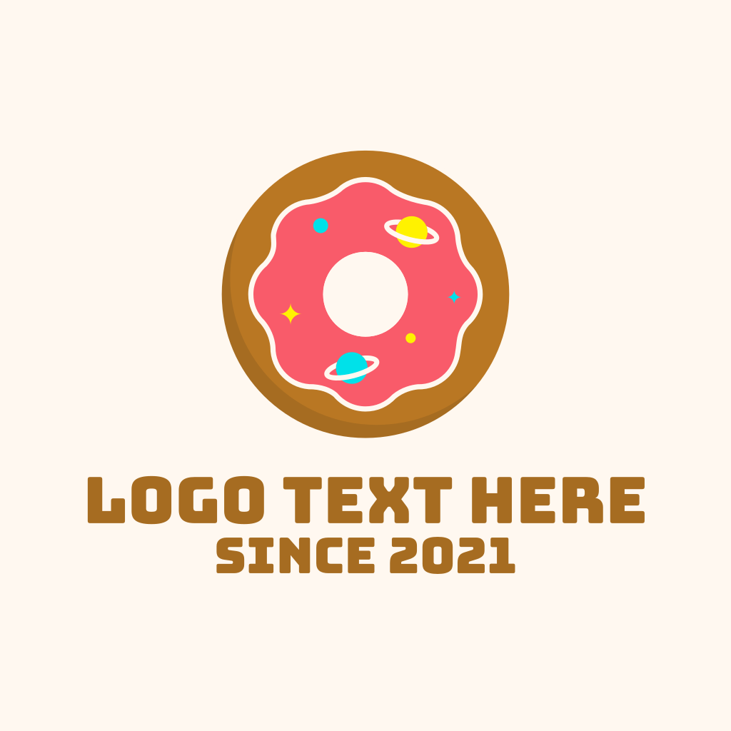 Galaxy Doughnut Logo BrandCrowd Logo Maker