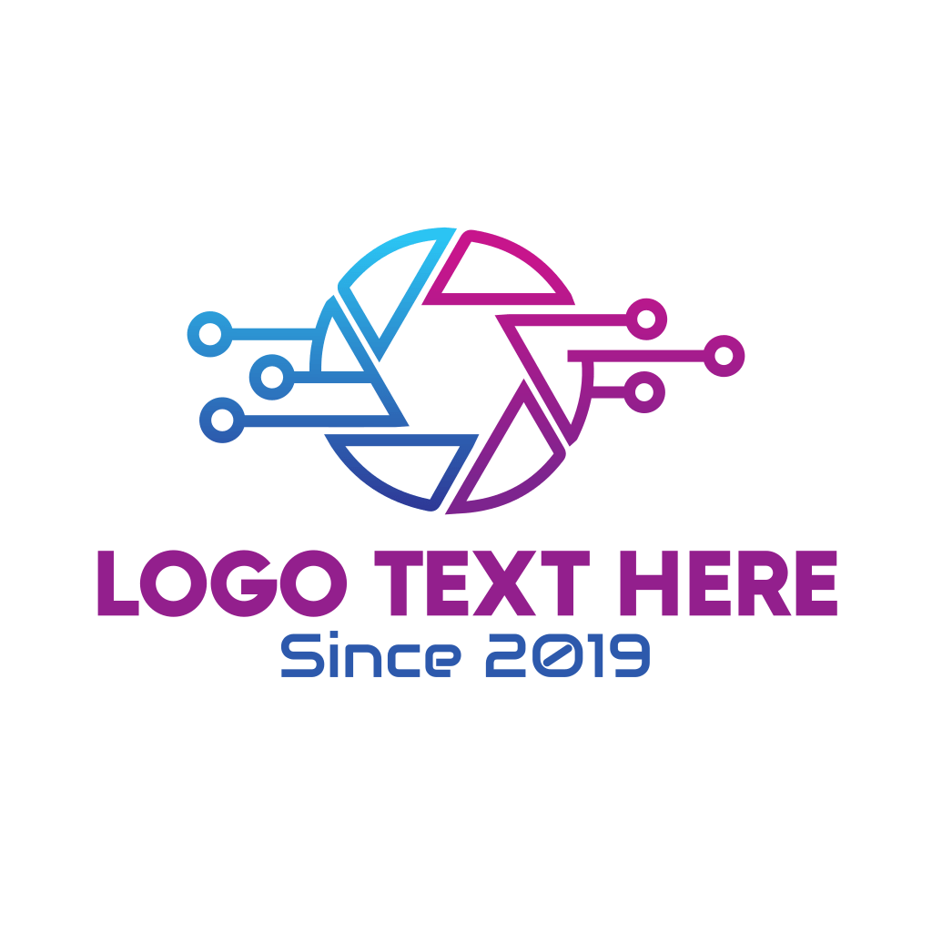 Digital Photography Shutter Lens Logo BrandCrowd Logo Maker