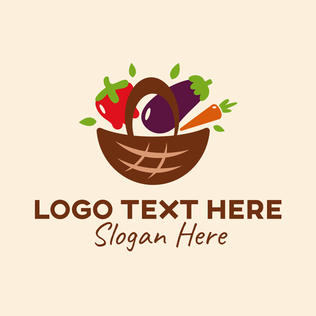 Fresh Vegetable Basket Logo BrandCrowd Logo Maker